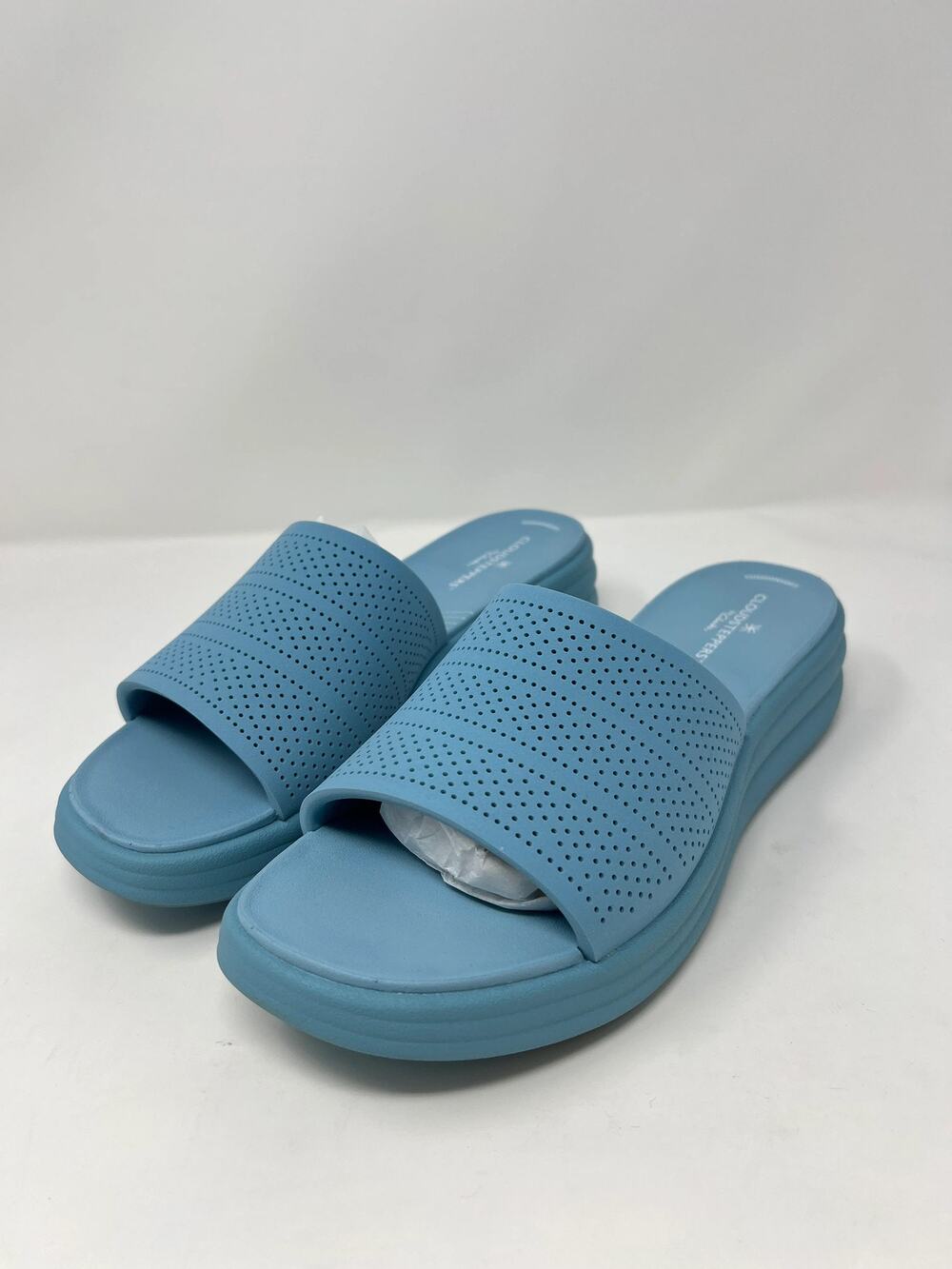 Clarks Women's 9M Cloudsteppers Drift Blue Cushionsoft Comfort Shoes